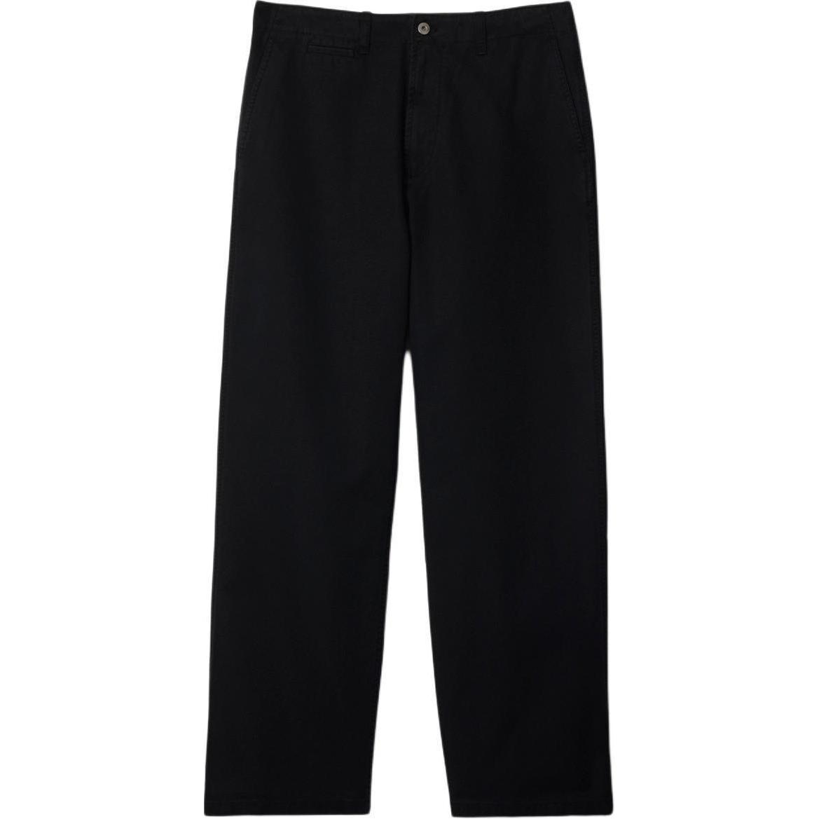 Burberry  Black Solid Color Zipper Straight-Leg Casual Pants. 80836191