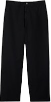 Burberry Black Solid Color Zipper Straight-Leg Casual Pants. 80836191 Burberry Black Solid Color Zipper Straight-Leg Casual Pants. 80836191