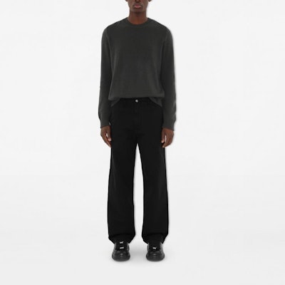 Burberry Celana Panjang Kasual Hitam Polos dengan Resleting. 80836191 Shop Burberry Celana Panjang Kasual Hitam Polos dengan Resleting. 80836191