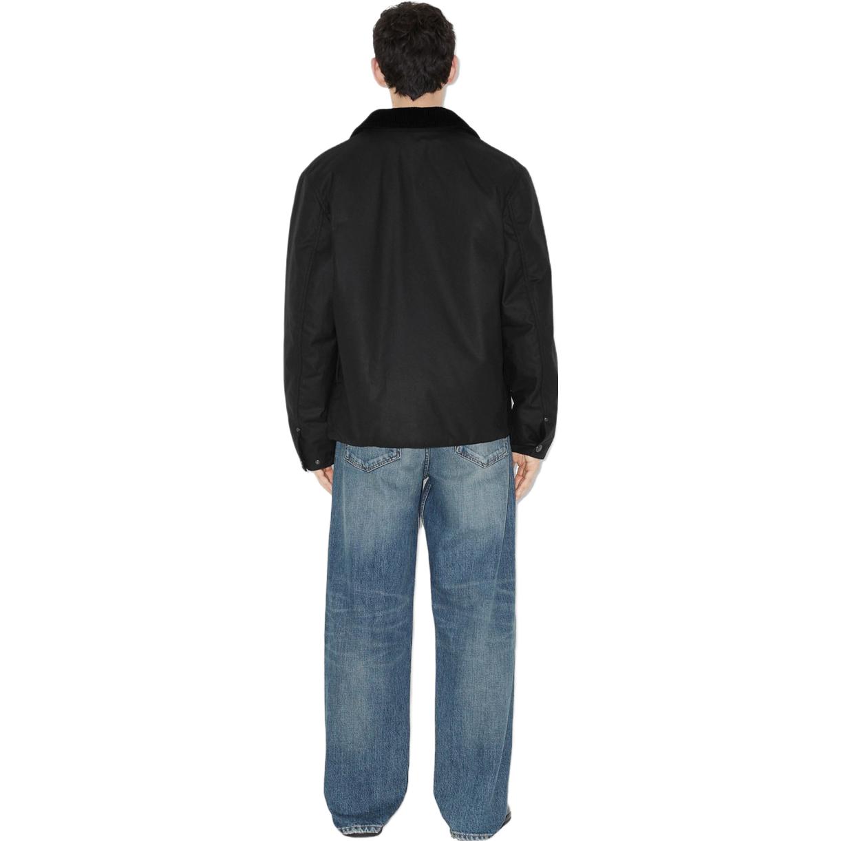 Burberry  Black Solid Logo Embroidered Casual Jacket 80715371 圖 4