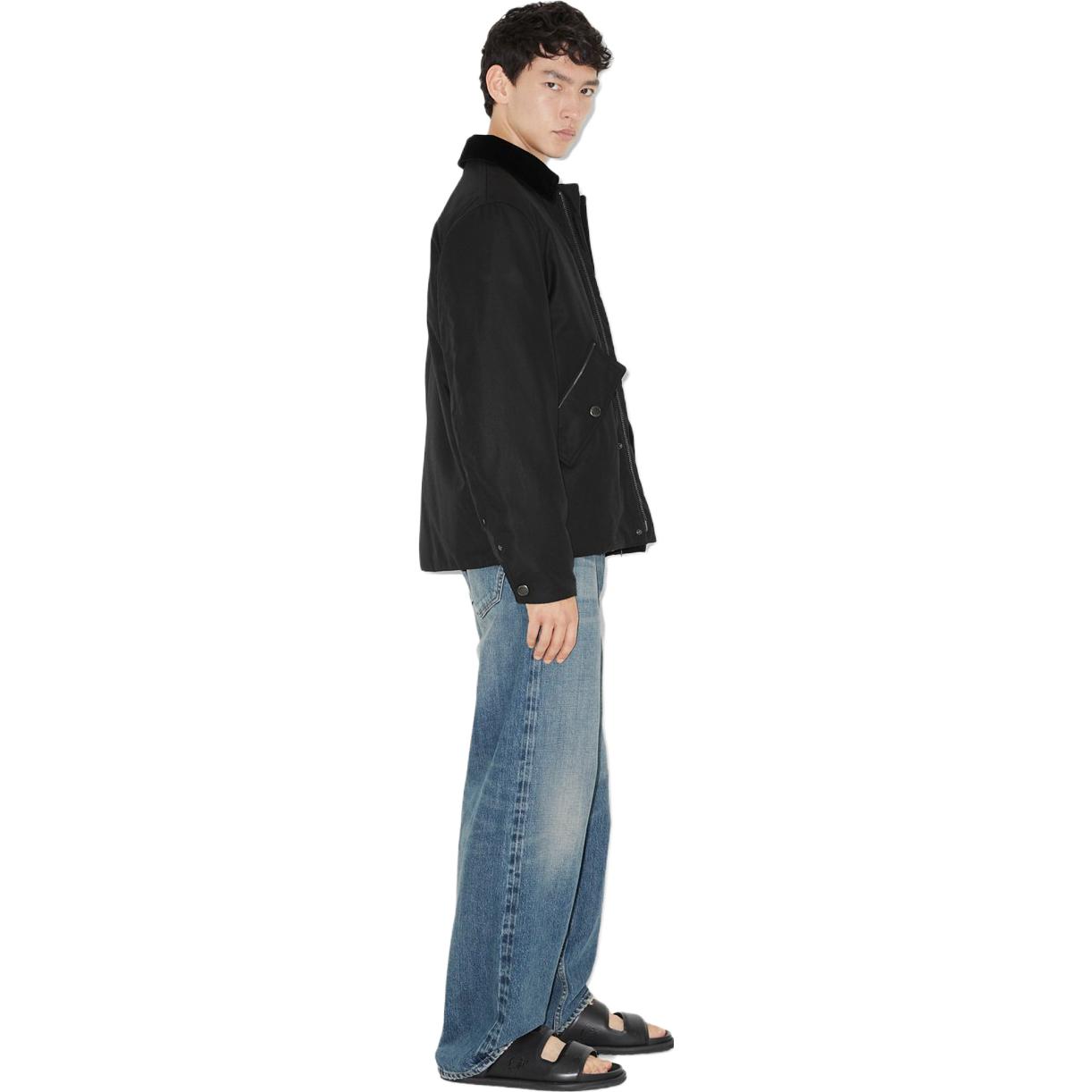 Burberry  Black Solid Logo Embroidered Casual Jacket 80715371 圖 5