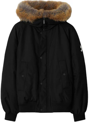 Burberry Black Solid Logo Hooded Zip-Up Down Jacket 80915651 Buy Burberry Black Solid Logo Hooded Zip-Up Down Jacket 80915651