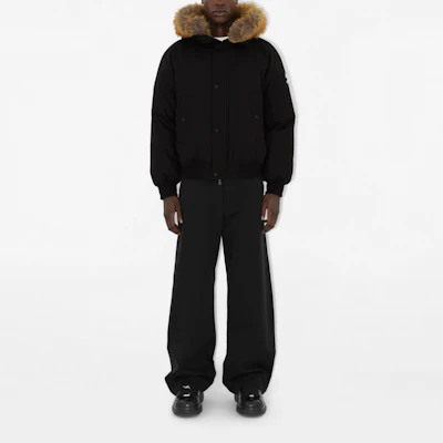 Burberry Black Solid Logo Hooded Zip-Up Down Jacket 80915651 Shop Burberry Black Solid Logo Hooded Zip-Up Down Jacket 80915651