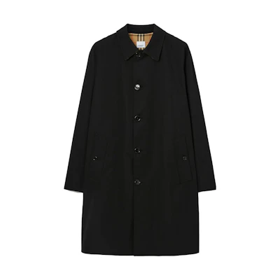 Burberry Black Solid Long Sleeve Mid-Length Casual Coat 80709841
