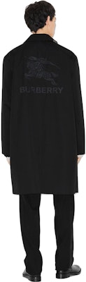Burberry 黑色素面長袖中長款休閒外套 80709841 Shop Burberry 黑色素面長袖中長款休閒外套 80709841