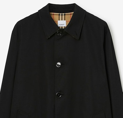 Burberry 黑色素面長袖中長款休閒外套 80709841 Details for Burberry 黑色素面長袖中長款休閒外套 80709841