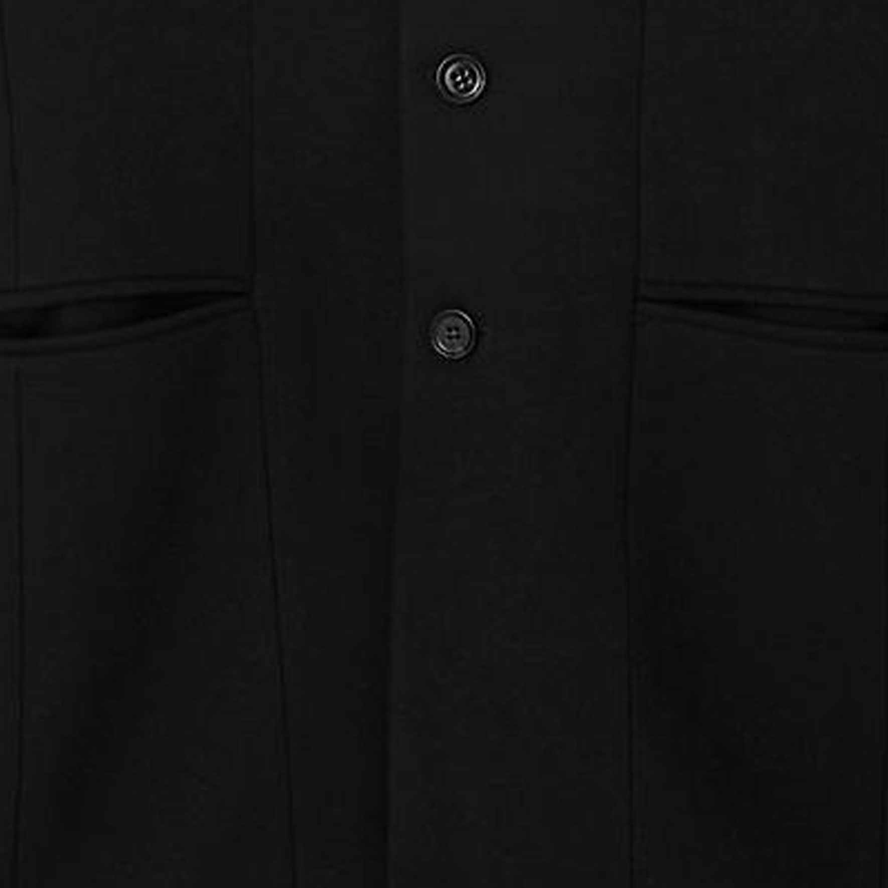 Burberry  Black Solid Wool Single-Breasted Casual Jacket. 80778521 圖 5