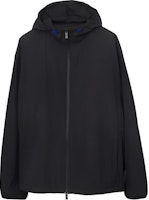 Burberry Black Solid Zip-Up Casual Hooded Jacket. 80818861 Burberry Black Solid Zip-Up Casual Hooded Jacket. 80818861