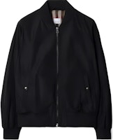 Burberry Black Solid Zip-Up Knit Baseball Collar Jacket 80842361 Burberry Black Solid Zip-Up Knit Baseball Collar Jacket 80842361