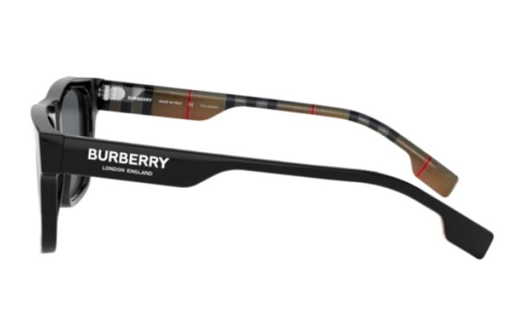 Shop BURBERRY  Black Square Fashion Sunglasses - Excellence Series. 0BE4293F-377381