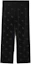 Order Burberry Black Straight Fit Casual Pants with Embroidered Knight Logo. 80700011