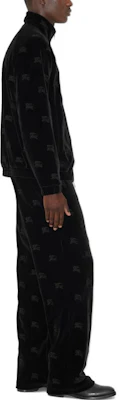 Burberry Black Straight Fit Casual Pants with Embroidered Knight Logo. 80700011 Purchase Burberry Black Straight Fit Casual Pants with Embroidered Knight Logo. 80700011