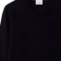 Sizing Burberry 黑色條紋圓領長袖毛衣。 80926211