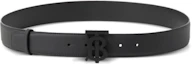 Buy Burberry Black TB Smooth Calfskin Leather Belt - 3.5cm 8073297