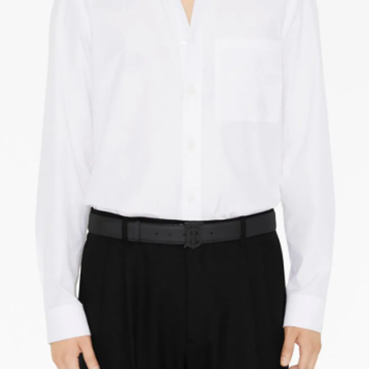 Burberry  Black TB Smooth Calfskin Leather Belt - 3.5cm 8073297 圖 4