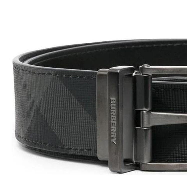 Burberry  Black TPU Leather Belt with Pin Buckle - 3CM Width. 8065341 圖 4