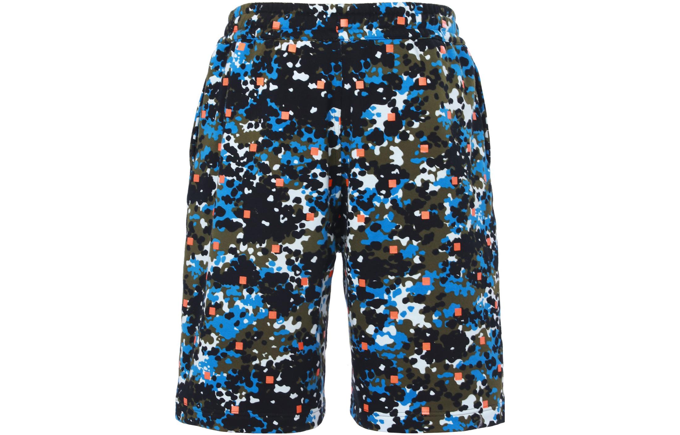 Purchase Burberry  Blue Camouflage Logo Print Casual Shorts. 80341561