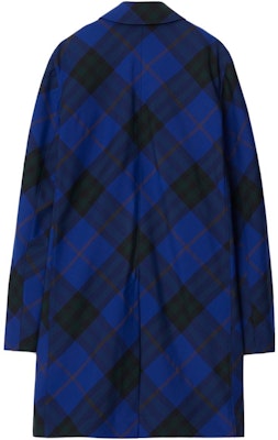 Abrigo Casual Burberry Azul de Cuadros, Manga Larga, Corte Clásico. 80855961 Lookbook Abrigo Casual Burberry Azul de Cuadros, Manga Larga, Corte Clásico. 80855961