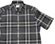 Sizing 버버리 블루 체크 반소매 버튼업 셔츠. 80842931