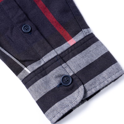 버버리 블루 체크 싱글 브레스티드 긴소매 셔츠. 40056141 Purchase 버버리 블루 체크 싱글 브레스티드 긴소매 셔츠. 40056141