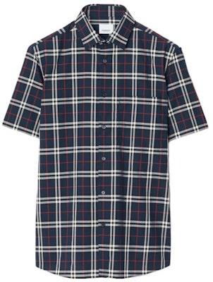 Burberry Blue Checkered Short-Sleeve Casual Shirt. 80795901 Buy Burberry Blue Checkered Short-Sleeve Casual Shirt. 80795901