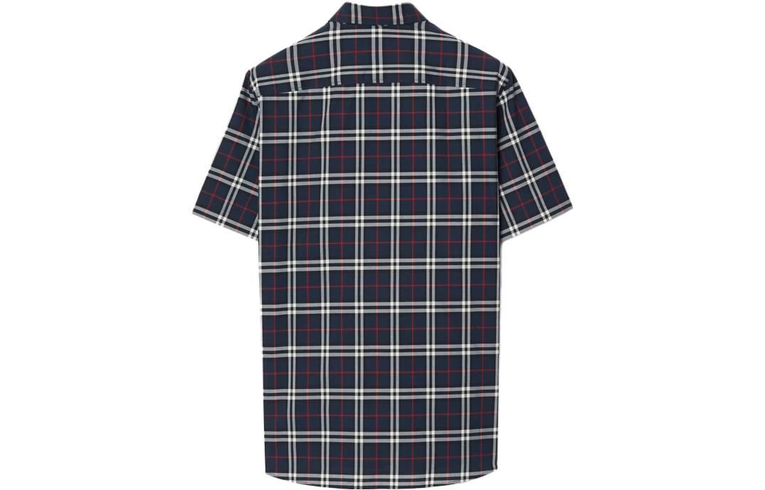 Lookbook Burberry  Blue Checkered Short-Sleeve Casual Shirt. 80795901