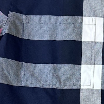 버버리 블루 컬러블록 체크 반팔 셔츠. 80735051 Shop 버버리 블루 컬러블록 체크 반팔 셔츠. 80735051