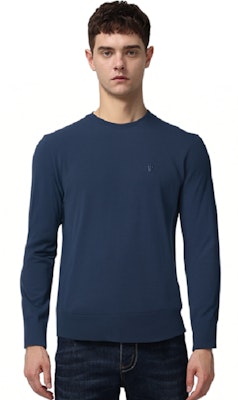 Burberry Blue Crewneck Knit Sweater with Embroidered Logo. 80133511 Shop Burberry Blue Crewneck Knit Sweater with Embroidered Logo. 80133511