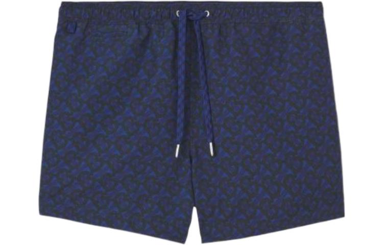 Burberry  Blue Logo Print Drawstring Casual Shorts. 80489001 圖 2