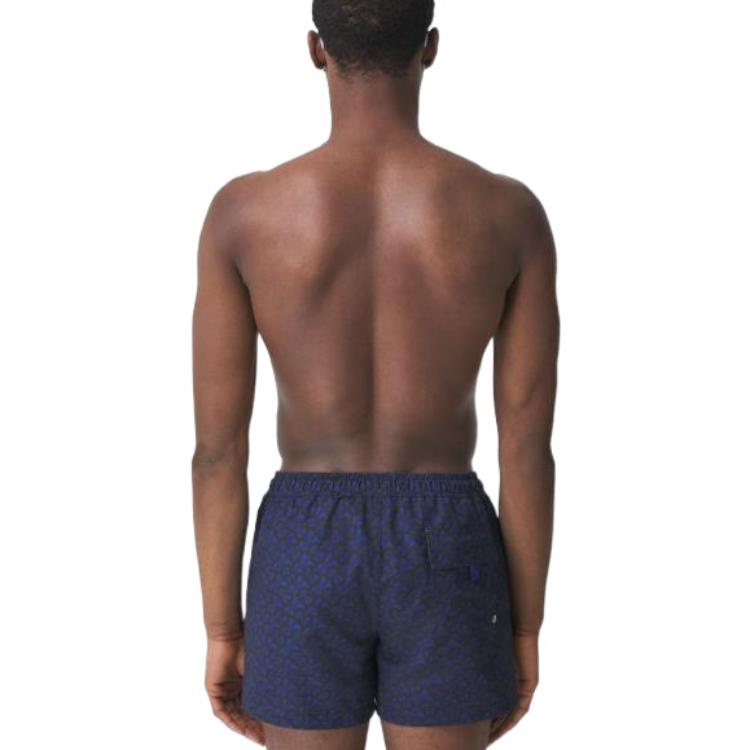 Burberry  Blue Logo Print Drawstring Casual Shorts. 80489001 圖 4