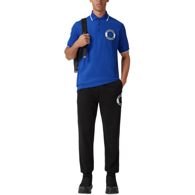 Lookbook Burberry Baju Polo Lengan Pendek Logo Biru. 80582661