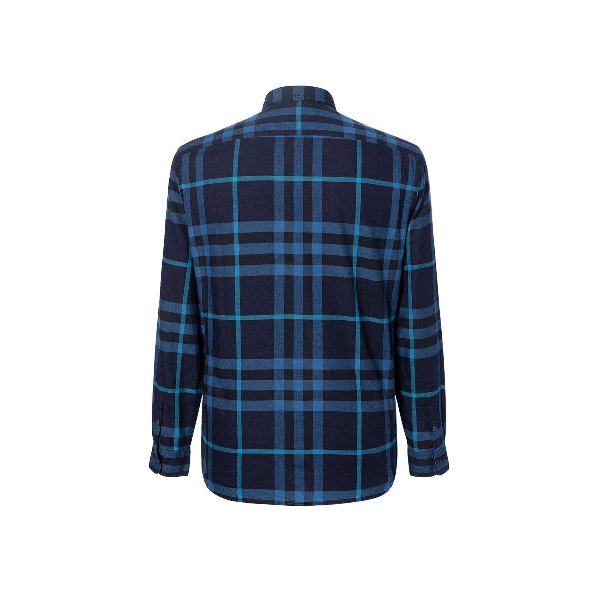 Lookbook 버버리 블루 체크 긴소매 버튼업 셔츠 40238651