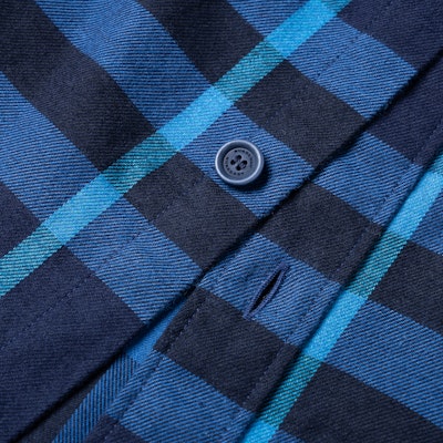 버버리 블루 체크 긴소매 버튼업 셔츠 40238651 Details for 버버리 블루 체크 긴소매 버튼업 셔츠 40238651