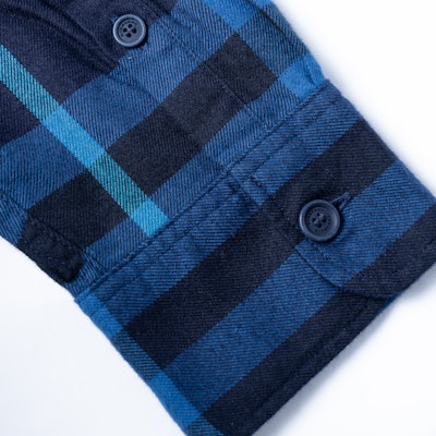 버버리 블루 체크 긴소매 버튼업 셔츠 40238651 Sizing 버버리 블루 체크 긴소매 버튼업 셔츠 40238651