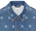 Details for Burberry Blue Polka Dot Print Denim Jacket with Single-Breasted Collar. 80676411