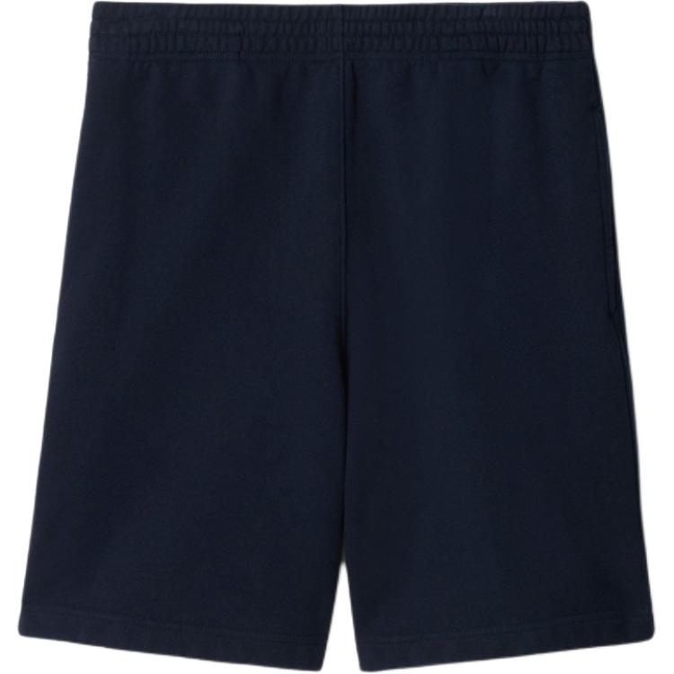 Burberry  Blue Relaxed Fit Elastic Waist Embroidered Casual Shorts. 80946341