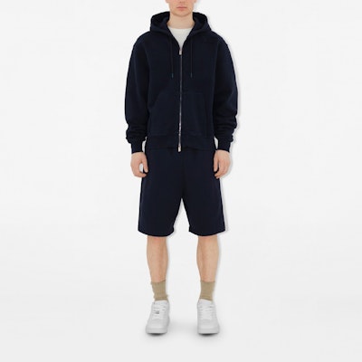 Burberry Celana Pendek Santai Biru Fit Longgar Pinggang Elastis Bordir. 80946341 Shop Burberry Celana Pendek Santai Biru Fit Longgar Pinggang Elastis Bordir. 80946341