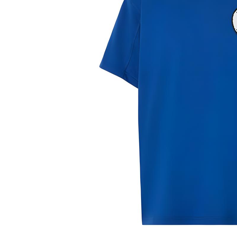 Burberry  Blue Round Embroidered Casual Short-Sleeve T-Shirt. 80614041 圖 7