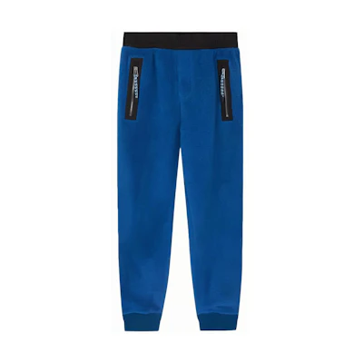 Burberry Blue Solid Color Elastic Waist Jogger Pants 80413061