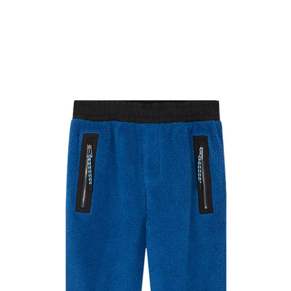 Sizing Burberry Pantalones Jogger Azul con Cintura Elástica Color Sólido. 80413061