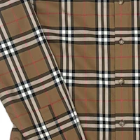 Purchase Burberry 棕色格紋長袖襯衫 80842951
