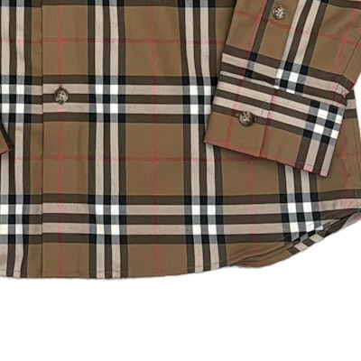 Burberry Brown Check Print Long Sleeve Shirt. 80842951 Details for Burberry Brown Check Print Long Sleeve Shirt. 80842951