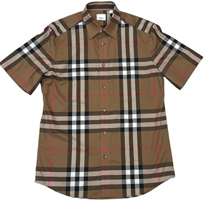 버버리 브라운 체크 반소매 버튼업 셔츠 80842911 Order 버버리 브라운 체크 반소매 버튼업 셔츠 80842911