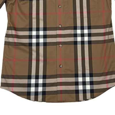 버버리 브라운 체크 반소매 버튼업 셔츠 80842911 Purchase 버버리 브라운 체크 반소매 버튼업 셔츠 80842911