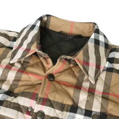 Burberry Brown Check Single-Breasted Cotton Jacket 80841871 Details for Burberry Brown Check Single-Breasted Cotton Jacket 80841871
