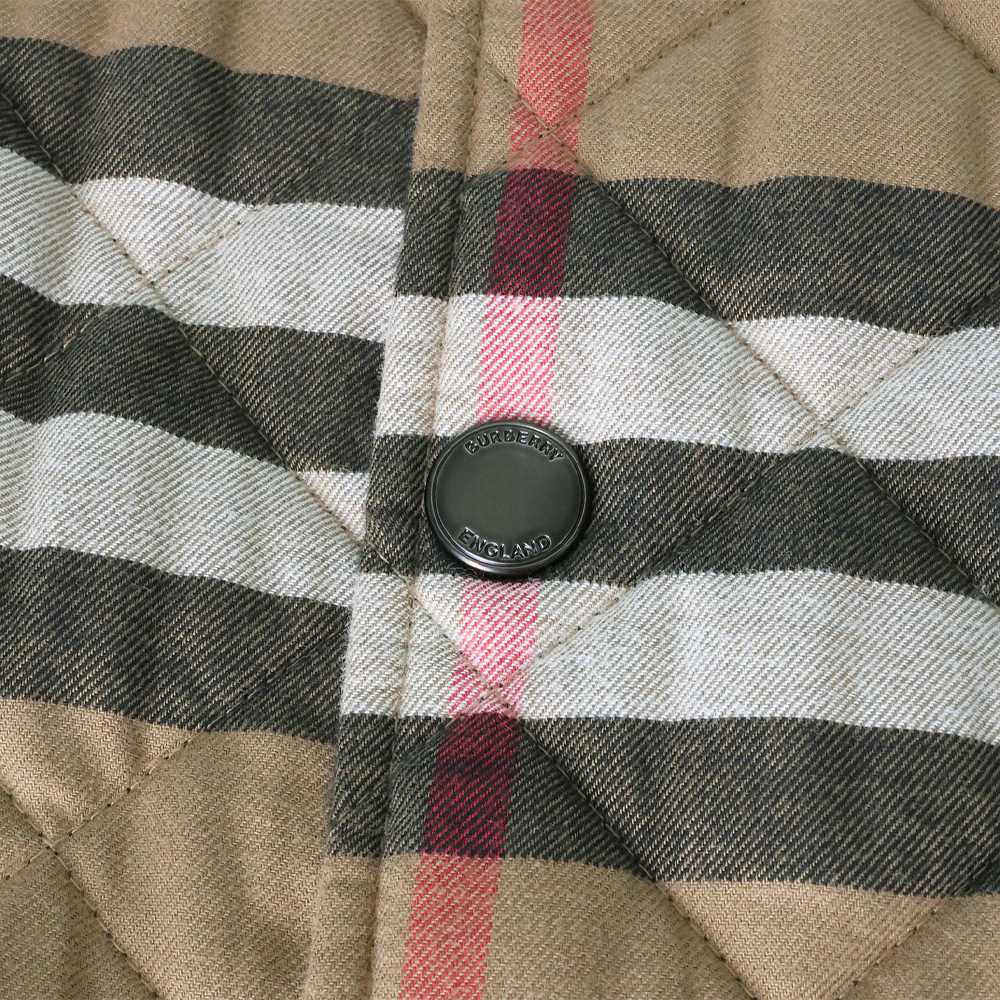 Sizing Chaqueta Marrón de Algodón con Cuadros y Solapa Sencilla de Burberry. 80841871