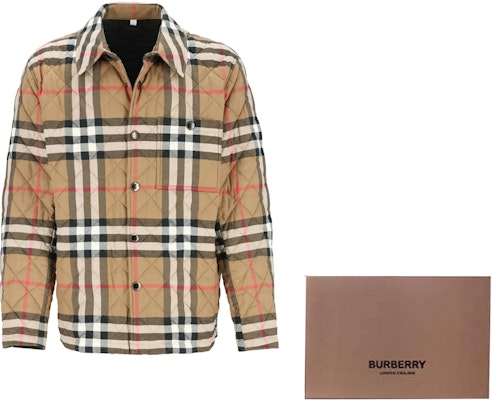 Burberry Brown Check Single-Breasted Cotton Jacket 80841871 1
