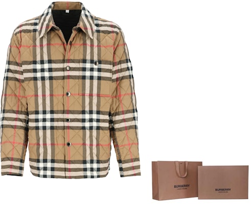 Burberry Brown Check Single-Breasted Cotton Jacket 80841871 2
