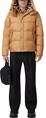 Burberry Brown Detachable Sleeve Hooded Down Jacket FW22 80591411 Lookbook Burberry Brown Detachable Sleeve Hooded Down Jacket FW22 80591411