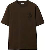 Order Burberry 棕色圖案印花短袖圓領T恤 áo. 80984651